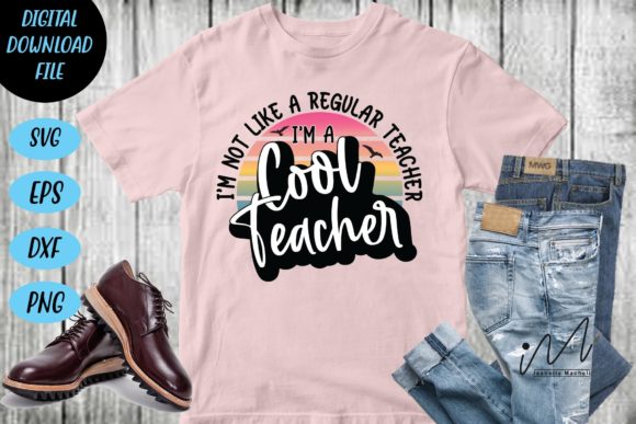 Cool Teacher SVG T-shirt Quote Review
