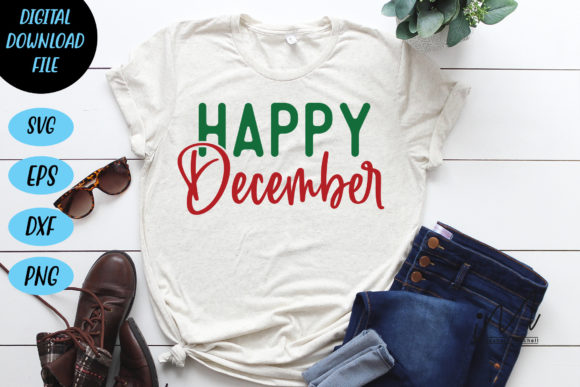 Happy December Svg Cut Files Review