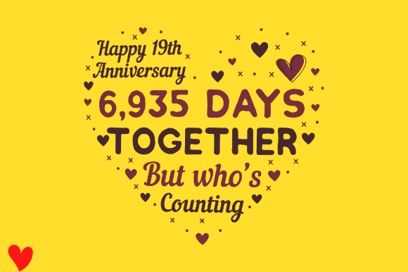 Review: Celebrate 19th Wedding Anniversary Design