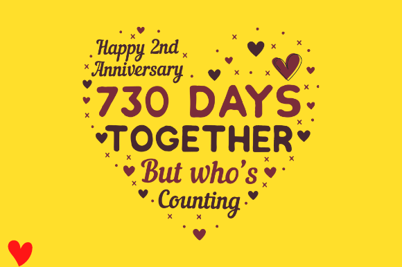 Review: CELEBRATE 2ND WEDDING ANNIVERSARY Embroidery Design