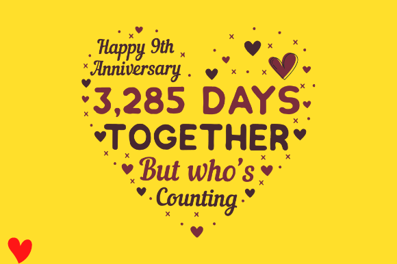 Reviewing CELEBRATE 9TH WEDDING ANNIVERSARY for Embroidery