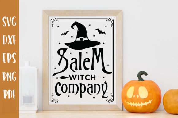 Salem Witch Company, Halloween Sign SVG