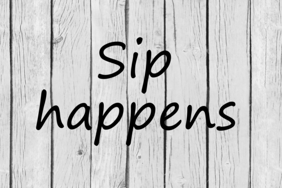 Sip Happens Wine Quote Embroidery Review